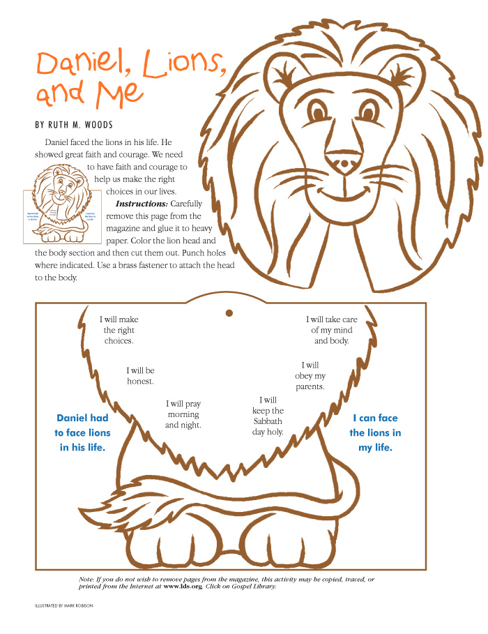 daniel obeyed god coloring pages - photo #23