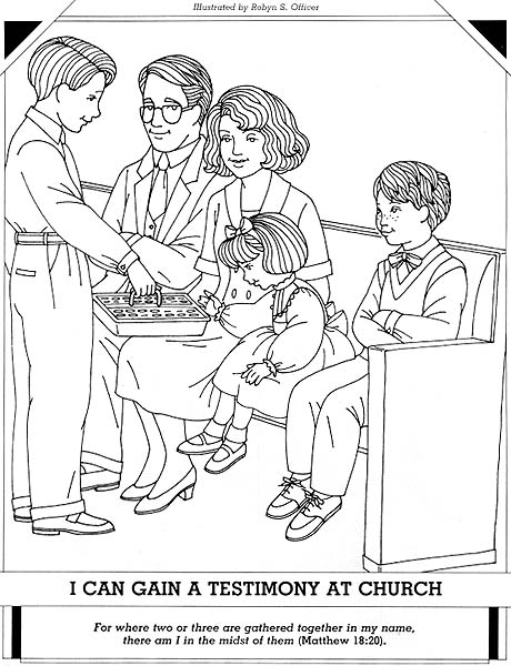 a church chose helpers coloring pages - photo #38