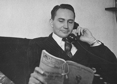 L. Tom Perry on Phone